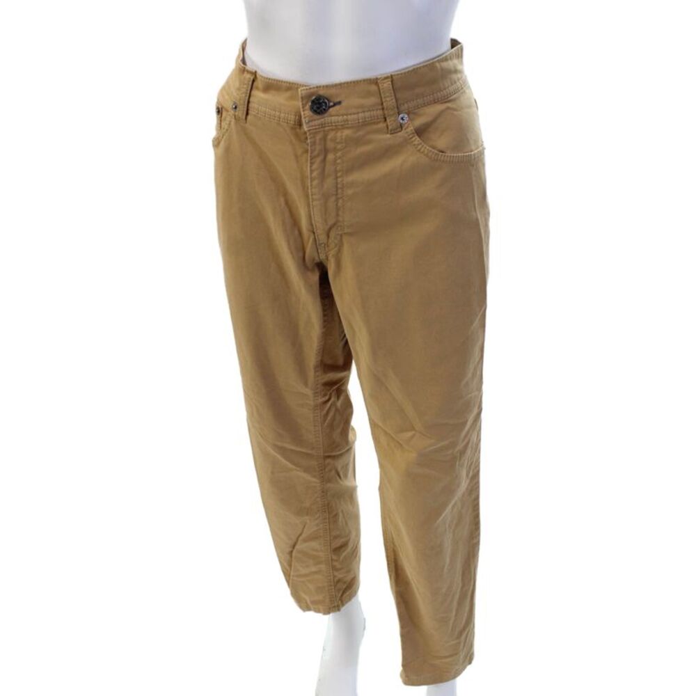 Brax Feel Good Mens Chino Khakis Tan Size 32